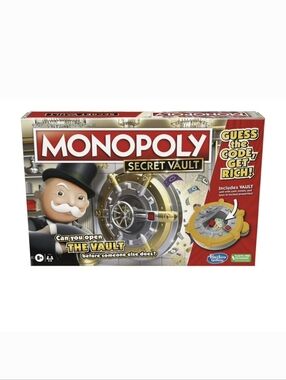Monopoly SECRET VAULT Board Game - Ages 8+ BNWT Limited Edition 5☆ FINAL $$